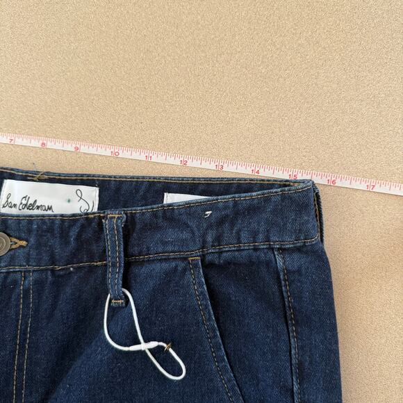 NWOT Sam Edelman Bay Flare Trouser Jeans SZ 30 DK Wash Classic Casual - Picture 7 of 9